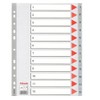 Esselte A4 Polypropylene 1-12 Part Indices - Grey