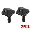 My-carlight 2Pcs Car Windscreen Water Spray Jets Washer Nozzles Adjustable