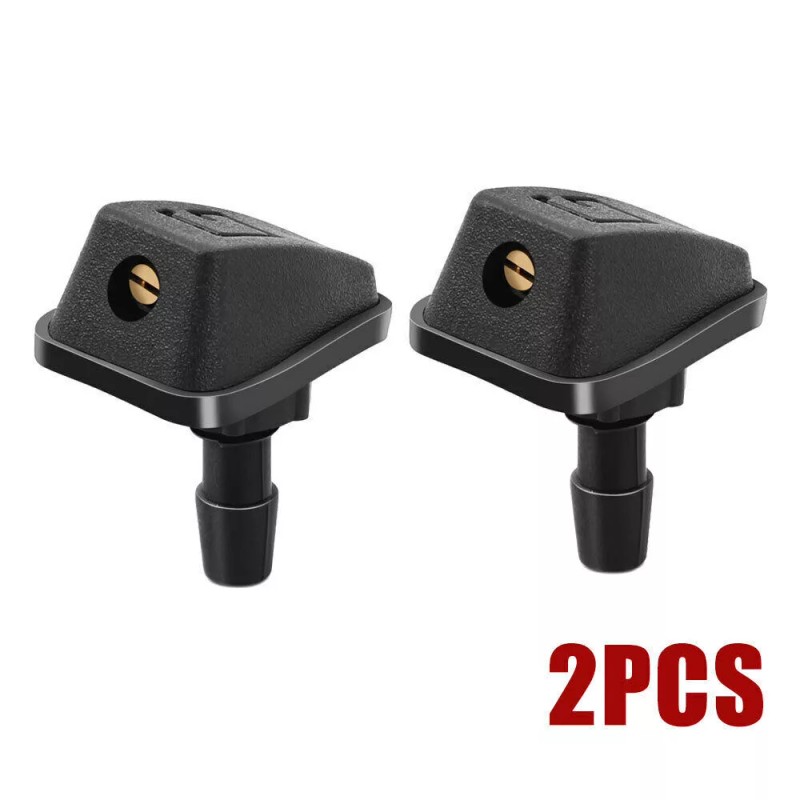 My-carlight 2Pcs Car Windscreen Water Spray Jets Washer Nozzles Adjustable