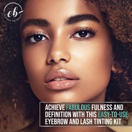 Eyebrow and Lash Kit | Brown and Black | Instant Color for Eyebrows and Lashes | 10 Applications | Perfect With Brow Lamination Kit | Vegan 2 in 1 Solution