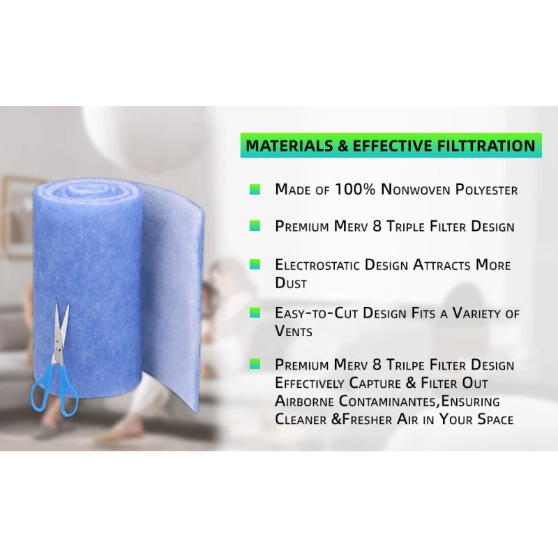 MGT 140 Inch BLUE BONDED AQUARIUM FILTER MEDIA PAD 12"
