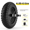 RONPOW 13" 4.00-6 Wheelbarrow Tire and Wheel, 4.00-6 Solid Tire