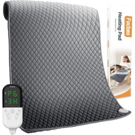 Focbeo King Size Heating Pad for Back Pain 32"x24" Extra Large Electric Heating Pad ...