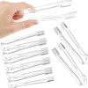 10 Pinzas Transparentes Pequeños Utensilios De Cocina