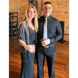 Rheane Sparkling Metallic Shawls and Wraps with Buckle for Evening Party Dresses Wedding Party, I. Black/Silver (With Black Buckle), Large