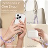 SURPHY Phone Charm, Crystal Glitter Phone Strap with Keychain &