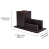 Philo Fun Leather Business Card Holder and Pen Organizer –