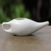 ANCIENT IMPEX Ceramic Neti Pot for Nasal Cleansing with 5