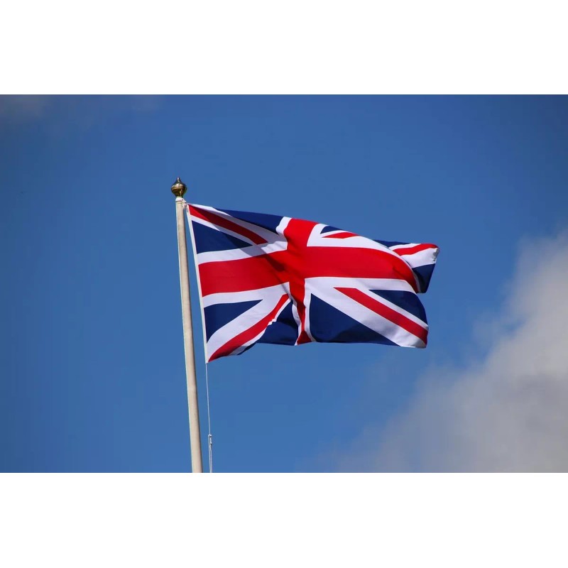 Bandera Reino Unido 1.5m X 90cm Gran Bretaña Colgable Exteri