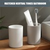 PP 2PCS Reusable Unbreakable Toothbrush Cup 10.5oz/300ml Mouthwash Holder, Easy