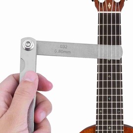 Guitar String Heighing Gauge, Gitarren -Action -Anzeige Lineal Edelstahl Gitarrengitter -Tool für Bass- und Gitarren -Setup -Tools