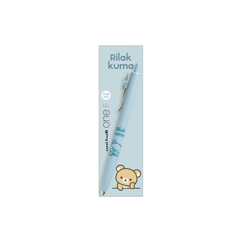 San-X Rilakkuma Uni Ball One F Rilakkuma Blue PR12801 Size:
