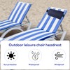 Lyreh Outdoor Chaise Lounge Head Pillow, Waterproof & Breathable Chaise