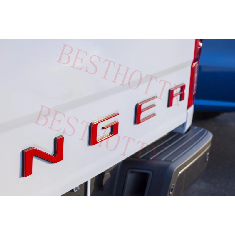 auto pro Red Black Double Layer Tailgate Insert Letters fits