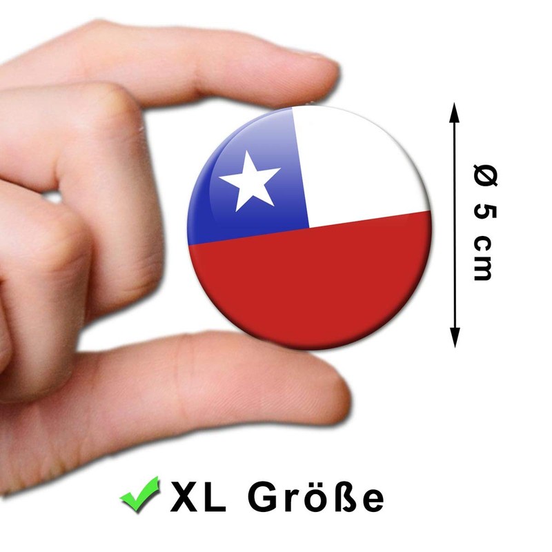 Chile Flag Fridge Magnet Country Flags Travel Souvenir Fridge Magnet