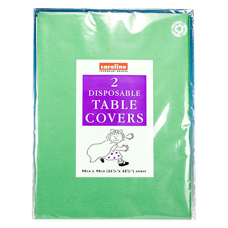 Caroline Black Square Paper Table Covers 90CM X 90CM 2