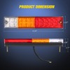 Nilight Trailer Tail Light Bar 2PCS 20LED Brake Running Turn