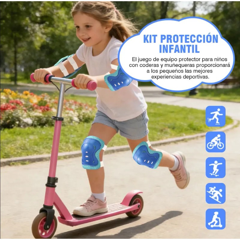 Trixter Kit Equipo De Protección Para Patinar Niños Conjunto De