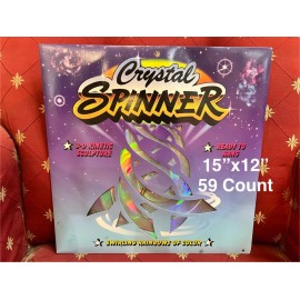 WEST COAST DESIGN 1-CRYSTALITE SPINNING WIND SCULPTURE HANGING WIND DESIGN FOR YARD & GARDEN CHIME