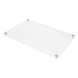 LABRIMP Practical Magnetic Schedule Board Erasable Transparent Acrylic Reminder for Refrigerator for Do Lists Notes Organizing Daily Tasks