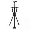 custom-sign Folding Walking Cane with Tripod Chair Seat Stool Heavy