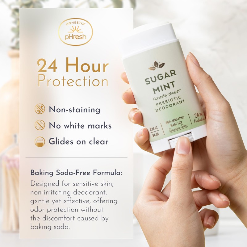 Honestly pHresh Prebiotic Natural Deodorant for Women – Aluminum &