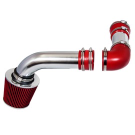 Rtunes Racing Cold Air Intake Airflow Induction Kit + Filter Combo RED Compatible For 88-89 Pontiac Firebird 5.0L & 5.7L