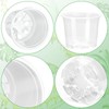 OUPSAUI OUPSAUI 21 Pack 3.5/5/6 Inch Clear Nursery Pots for