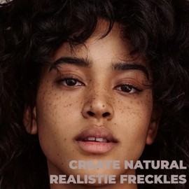 LYBHDAFA 2PCS Freckle Pen, Soft Dot Faux Freckle Stamp for Natural Lifelike Sun-kissed Makeup, Waterproof & Long Lasting Quick Dry Magic Fake Freckles Stain Marker (04 Espresso & 04 Espresso)