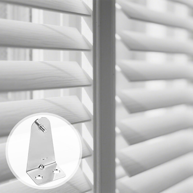 ApexPine 4 Pcs Galvanized Steel Blind Hold Down Brackets with