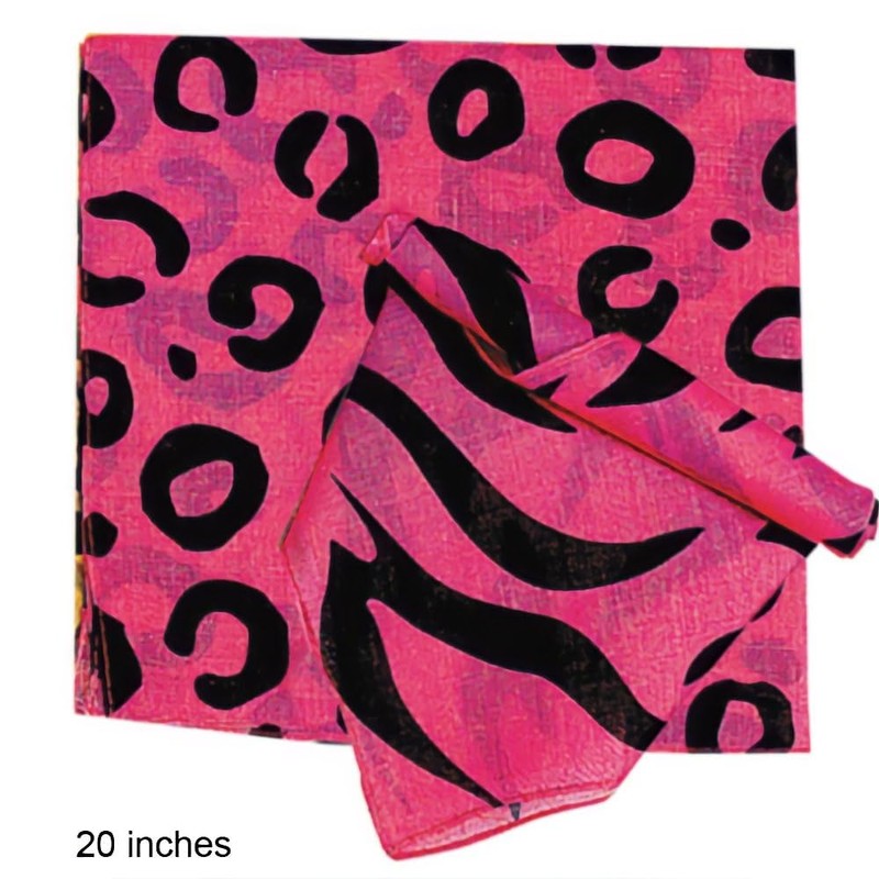 Fun Express Unisex-Adult Bandanas - Versatile Multi-Color Cotton Fabric Accessories