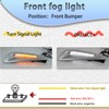 PGTOPONE Switchback White/Amber LED Front Bumper Light Daytime Running Lamp