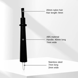 NIIIYTYB 5 Pieces Hearing Aid Cleaning Tools Kit in Ear Monitor Cleaner Brush Set with Wax Loop Essential Accessories for Hearing Aid Maintenance Ear Tool Cleaning Brushes