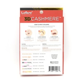 Laflare 3D Cashmere False Eyelashes Multipack, Ultra Soft, Glam, Luxurious, Cruelty-Free, Reusable, Fake Eyelashes 5 Pairs Value Pack (404X5P)