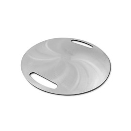 SnS Grills Slow 'N Sear Carbon Steel Flat Top Plancha - Heavy-Duty Griddle for Outdoor Grilling, Perfect for Smash Burgers, Breakfast, and Hibachi-Style Meals - Fits 18” Kettles