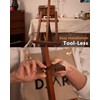 DJAR Wooden Art Easel for Painting,Adjustable Pine Wood Floor Easels