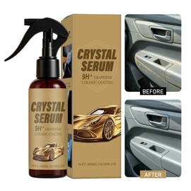 Crystal Serum 9H+ Graphene Ceramic Coating Spray for Cars, High Gloss Finish, 10.58 Fl Oz (1PCS)