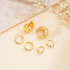 Gold Hoop Earrings Set for Women, 14K Gold Plated Small