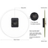 Lafocuse 12 Inch Silent Olive Green Wall Clock Battery Operated