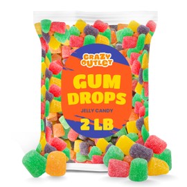 Gum Drops Old-Fashioned Fruit Jelly Candy, 2 Pound Bag
