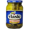 Vlasic Stackers Bread & Butter Pickles 16oz Glass Jar (Pack