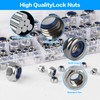 Pack of 300 Locking Nuts M3 M4 M5 M6 M8