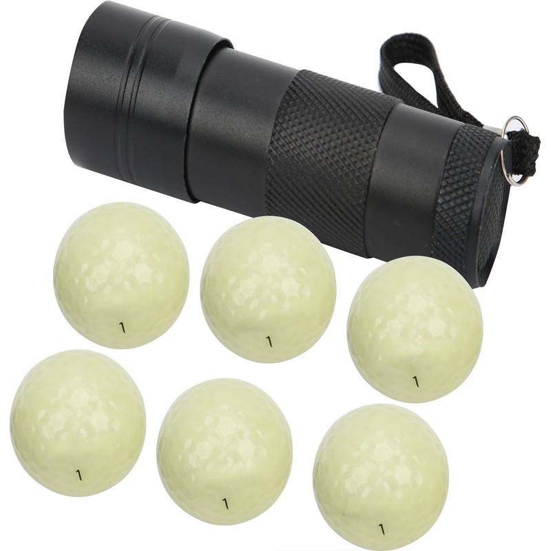 6PCS Golf Fluorescent Light Balls Night Practice Light Glowing Ball