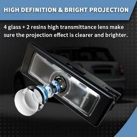 akarin 2Pcs Door Lights Logo for Mi ni r55 r56 r57 r58 r59 r60 r51 f54 f56 f55 f57 f60 f65 u25 Puddle Lights Car Door Logo Lights Projector Courtesy LED Ghost Shadow Lamps Accessories (bulldog)