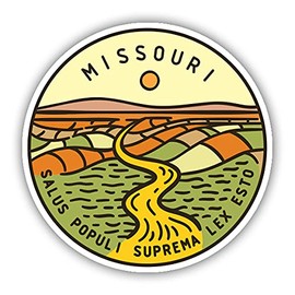 Squiddy Missouri - Vinyl Sticker Decal for Phone, Laptop, Water Bottle (3" Wide)