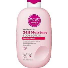 Eos Loción Corporal Shea Better - Jasmine Peach | Hidratación 24H, Ligera y No Grasosa | Hecha con Karité Natural | Vegana | 16 Onzas Líquidas