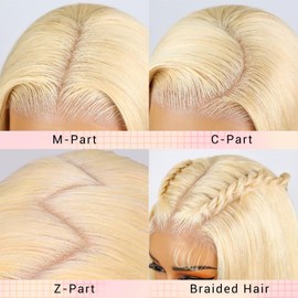 KEUET 613 Lace Front Wig Human Hair 13x6 Blonde Straight Wig Human Hair Pre Plucked 200 Density 613 Closure Hd Lace Front Wigs for Women 24 Inch