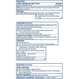 Milk of Magnesia Original Flavor Saline Laxative Liquid, 12 Oz Bottle (Pack of 3) *Compare to Phillips Milk of Magnesia and Save*