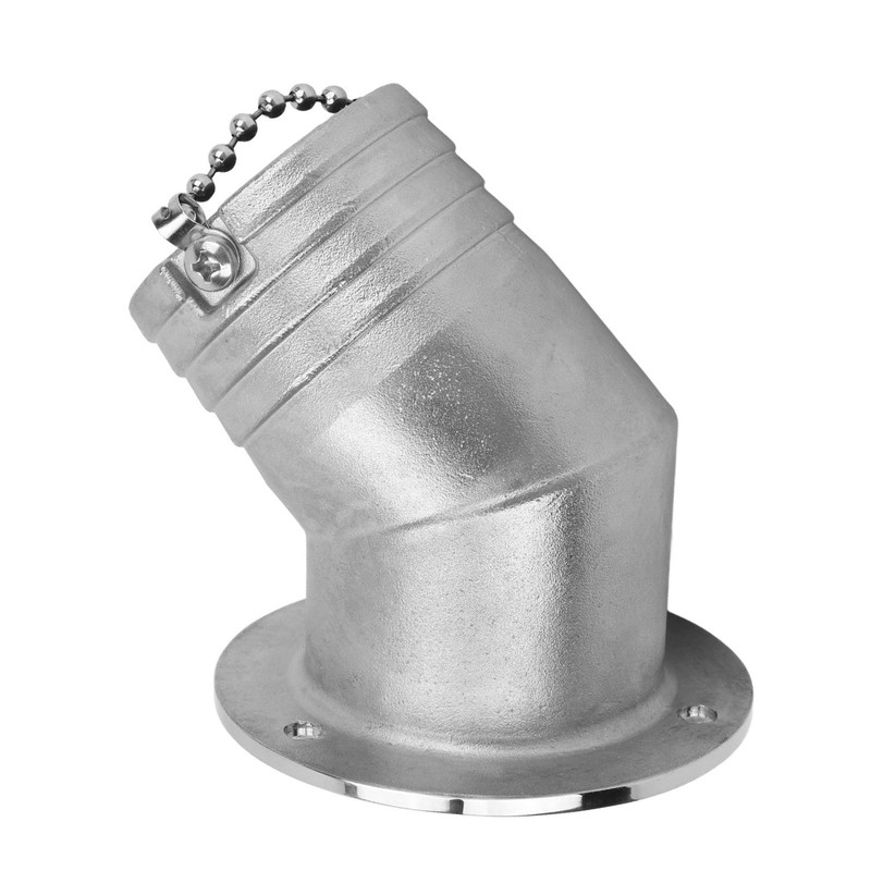 Angled Boat Deck Fill Cap 316 Stainless Steel Marine Deck