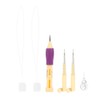 Punch Pen Set Embroidery Stitching Tool Kit Threaders Embroidery Punch